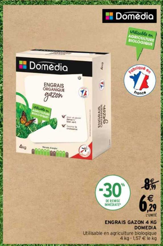 Engrais Gazon 4 Kg Domedia