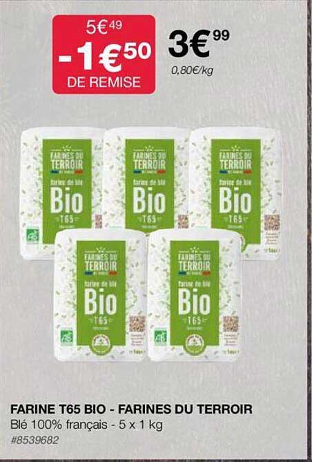 farine t65 bio - farines du terroir