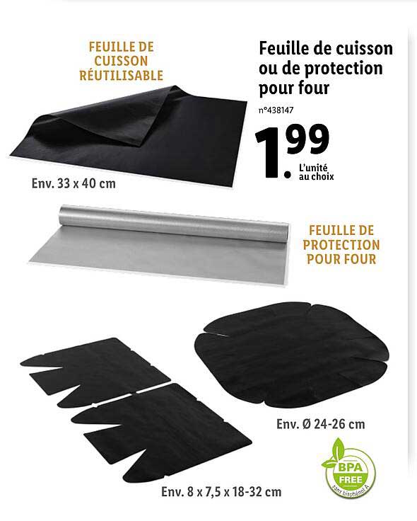 Feuille De Cuisson Ou De Protection Pour Four