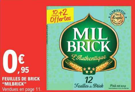 feuilles de brick "milbrick"