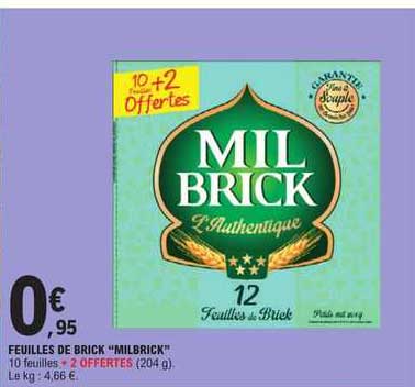 feuilles de brick "milbrick"