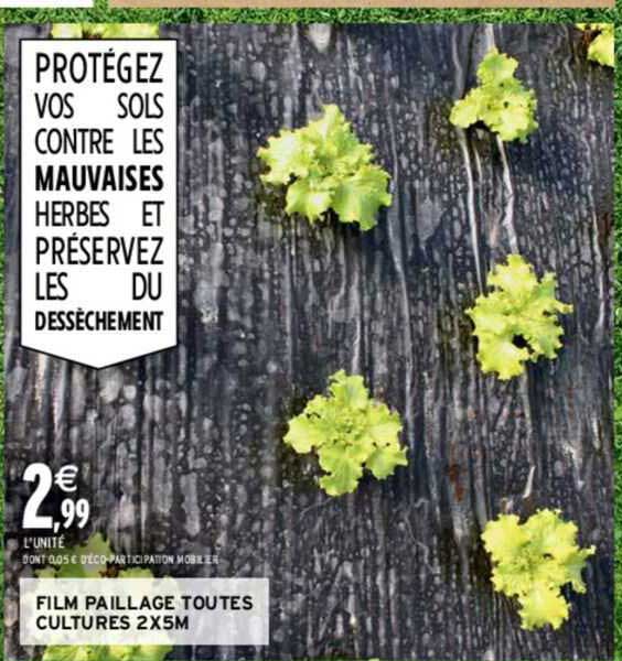 film paillage toutes cultures 2x5m