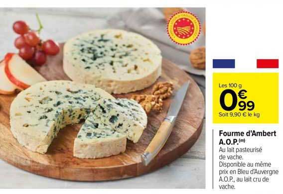 fourme d'ambert a.o.p.