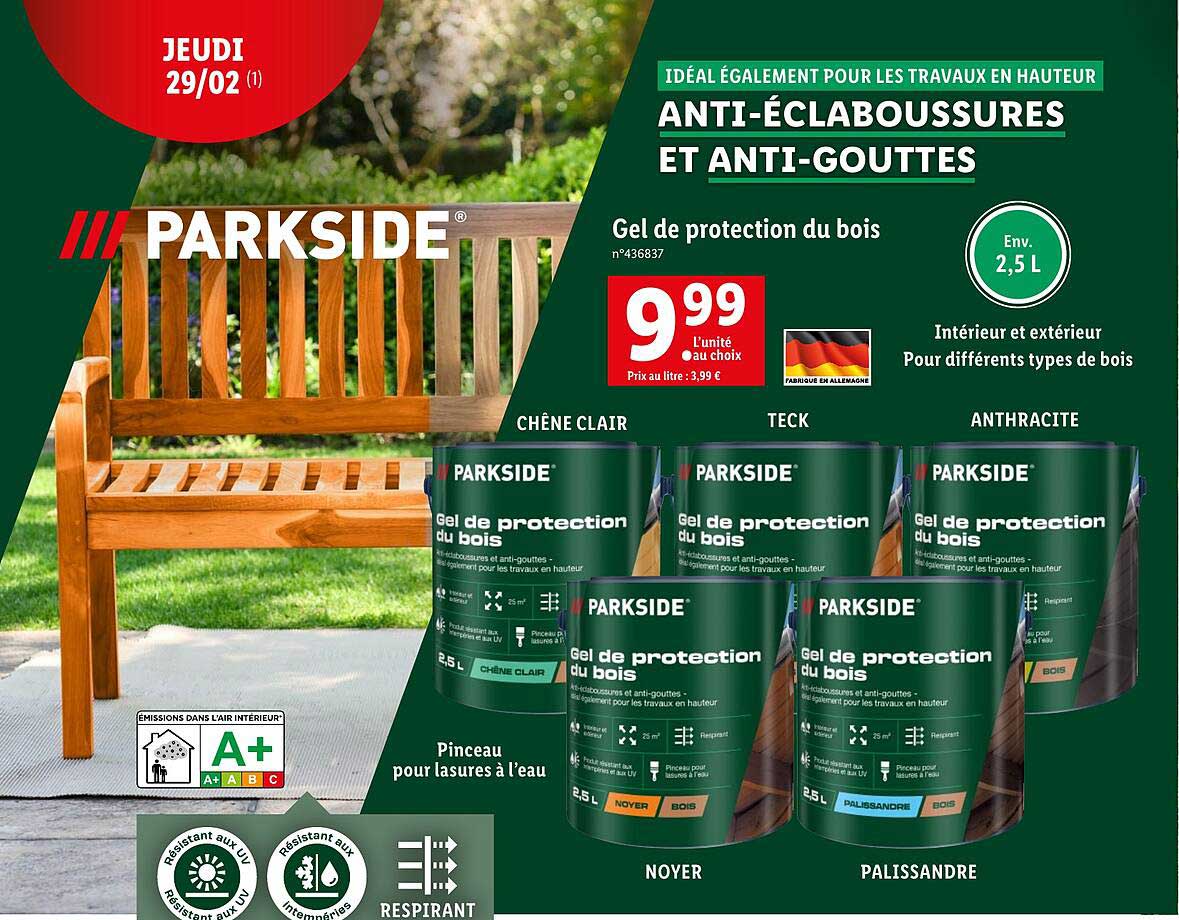 Gel De Protection Du Bois Parkside