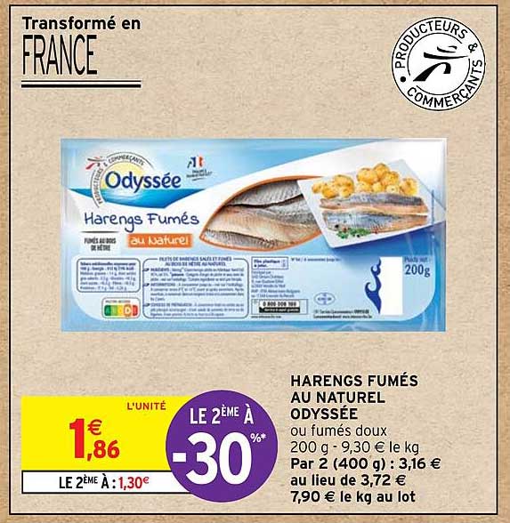 Harengs Fumés Au Naturel Odyssée