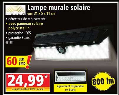 i-glow lampe murale solaire