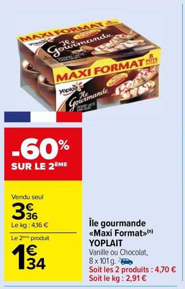 île Gourmande "maxi Format" Yoplait