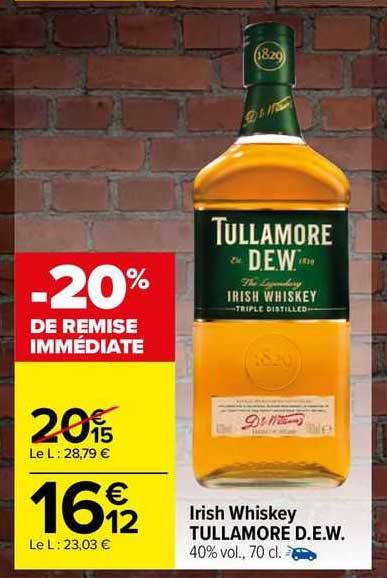 irish whiskey tullamore d.e.w.