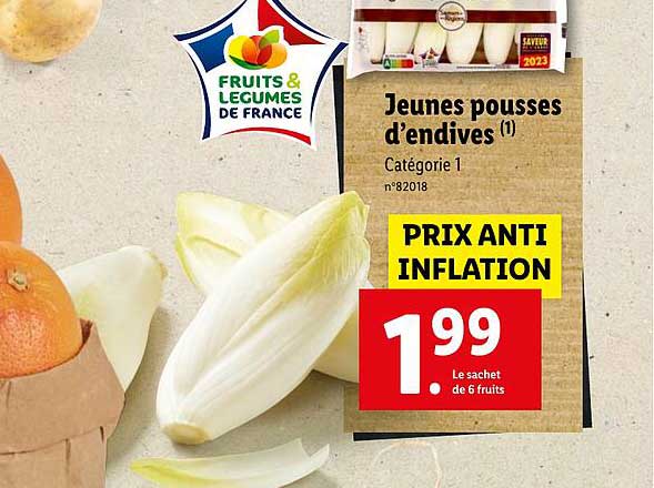 jeunes pousses d'endives