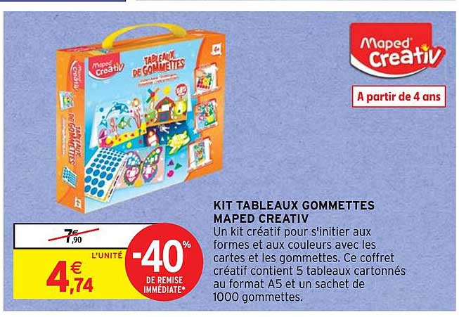 kit tableaux gommettes maped creativ