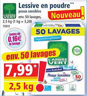 l'arbre vert lessive en poudre