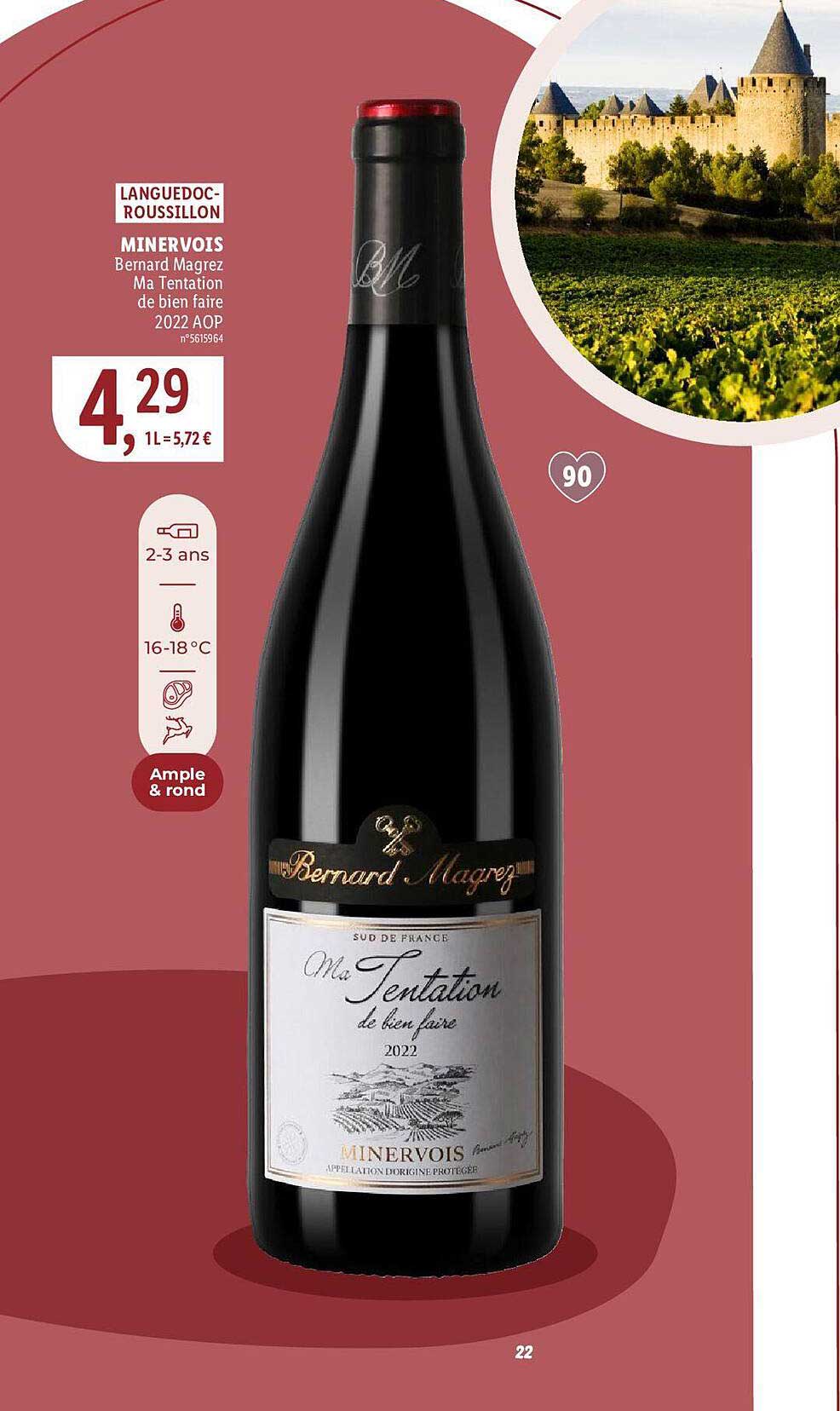 languedoc roussillon minervois bernard magrez ma tentation de bien faire 2022 aop