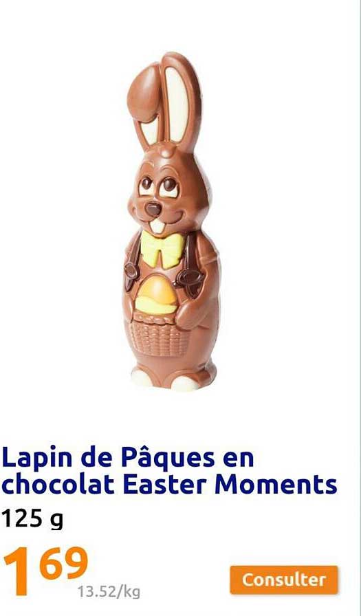 lapin de pâques en chocolat easter moments