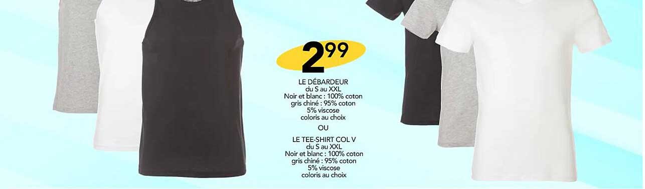 le débardeur le tee-shirt col v