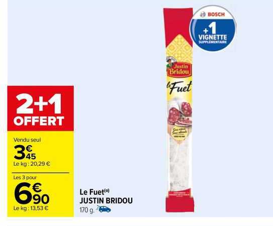 le fuet justin bridou