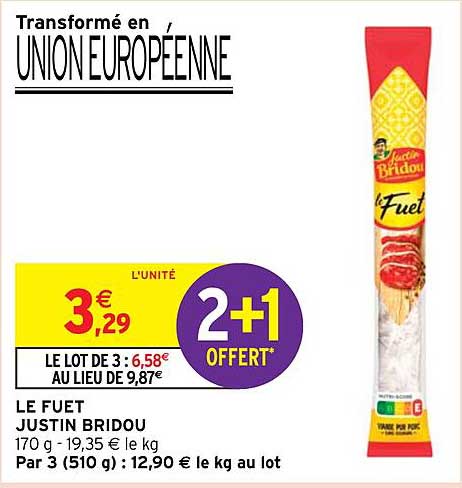 le fuet justin bridou