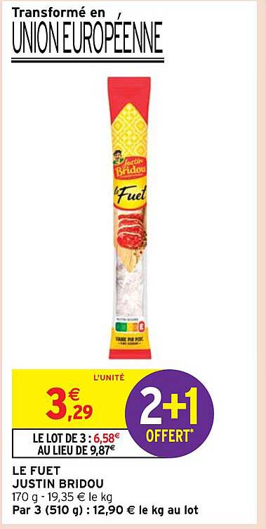 le fuet justin bridou