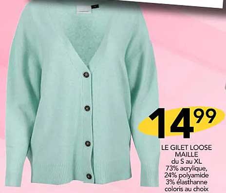 le gilet loose maille