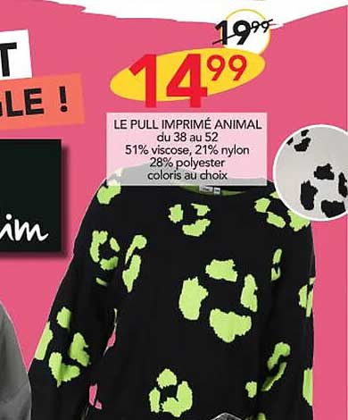 Le Pull Imprimé Animal