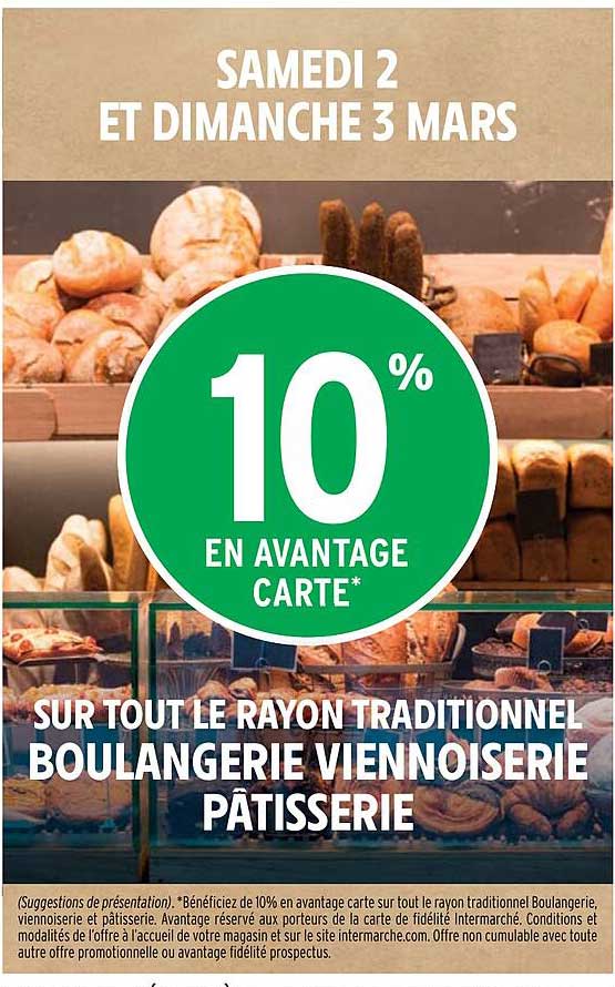 le rayon traditionnel boulangerie viennoiserie pâtisserie