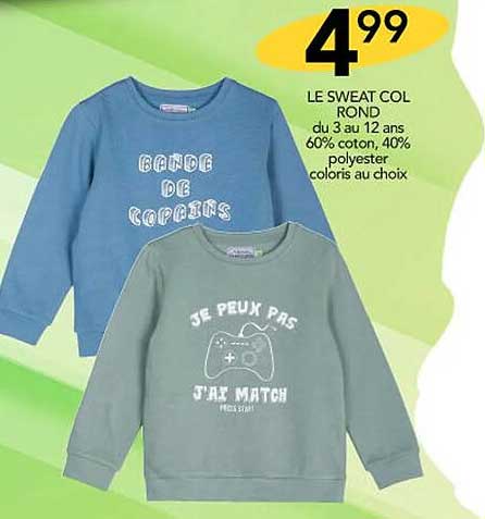 le sweat col rond