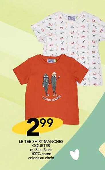 le tee-shirt manches courtes