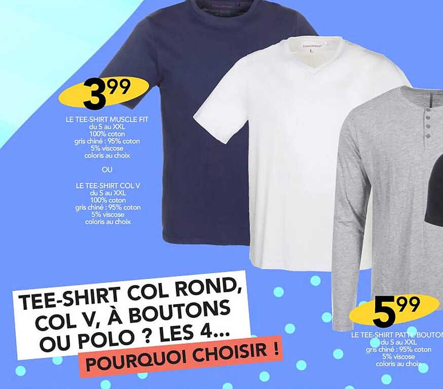 le tee-shirt muscle fit le tee-shirt patte bouton