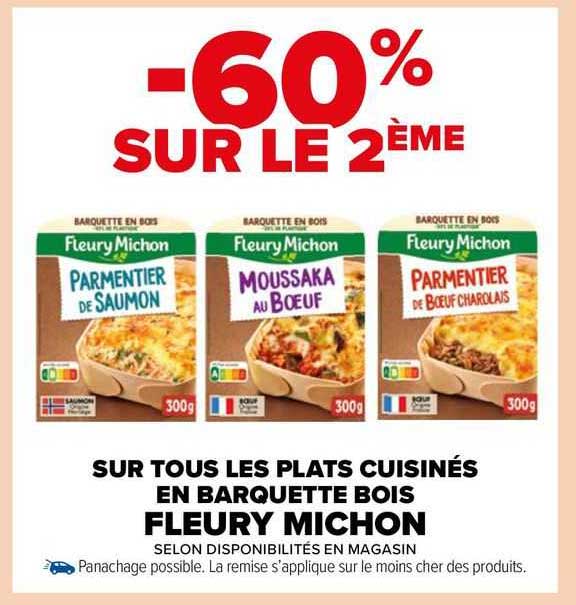 les plats cuisinés en barquette bois fleury michon