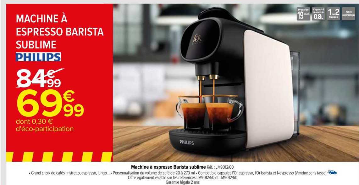 machine à espresso barista sublime