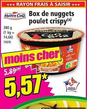 maître coq box de nuggets poulet crispy