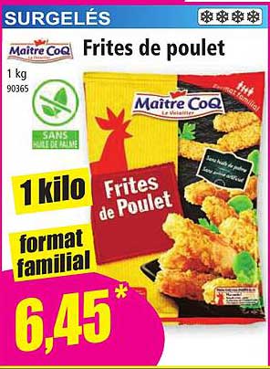 maitre coq frites de poulet