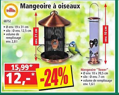 mangeoire à oiseaux little friends