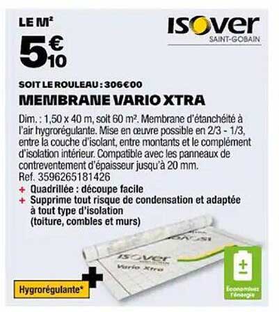 membrane vario xtra isover