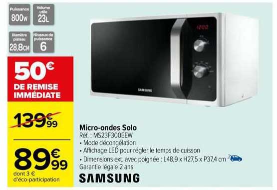 micro-ondes solo samsung