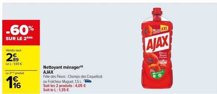 Nettoyant Ménager Ajax