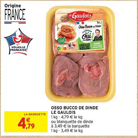 osso bucco de dinde  le gaulois