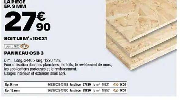 Panneau Osb 3