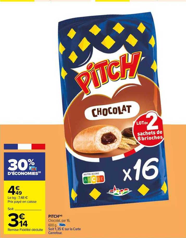 pitch chocolat par 16