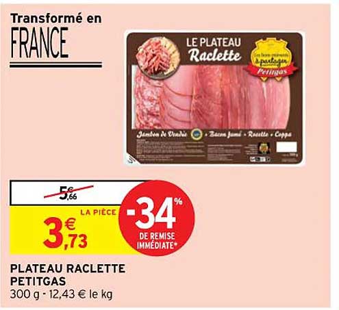 Plateau Raclette Petitgas