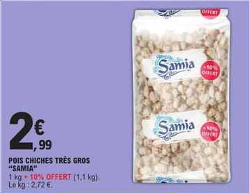 pois chiches très gros "samia"