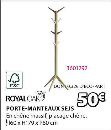 porte-manteaux sejs royaloak