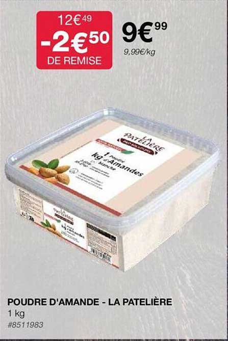 poudre d'amande - la patelière