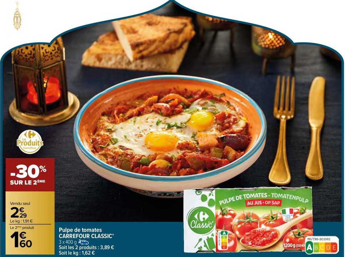 Pulpe De Tomates Carrefour Classic'