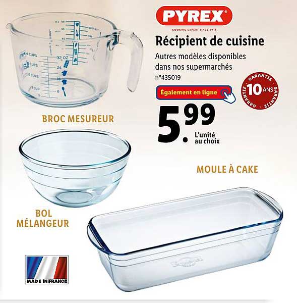 pyrex récipient de cuisine