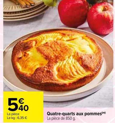 quatre-quarts aux pommes
