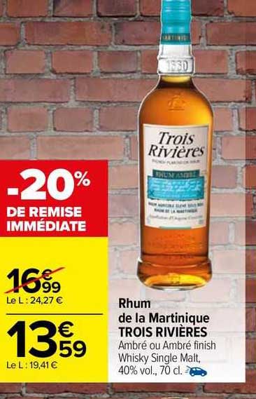 rhum de la martinique trois rivières