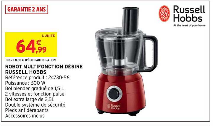 robot multifonction désire russell hobbs