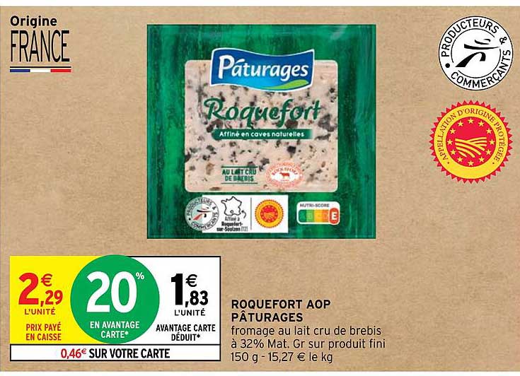 Roquefort Aop Pâturages