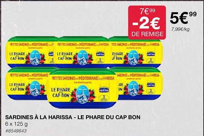 sardines à la harissa  - le phare du cap bon