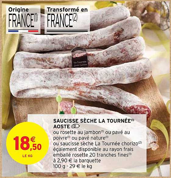saucisse sèche la tournée aoste